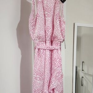 Express White and Pink Dress